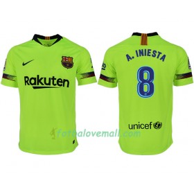 Levné FC Barcelona A. INIESTA 8 Venkovní Fotbalové dresy 2018-2019 Krátký Rukáv